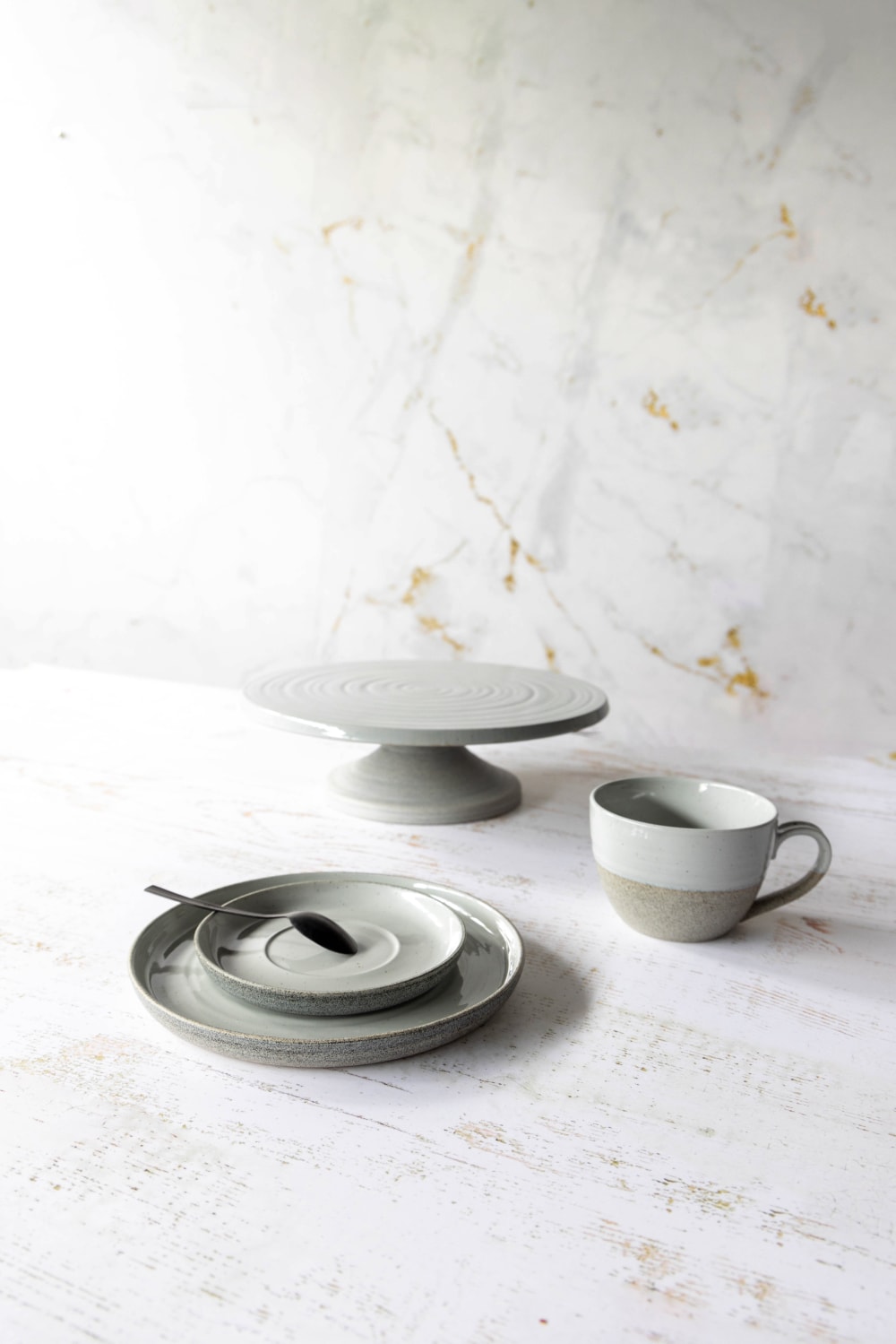 Lot de 6 Sous-Tasses en Céramique, blanc, D 14,5 cm - Maisons du Monde