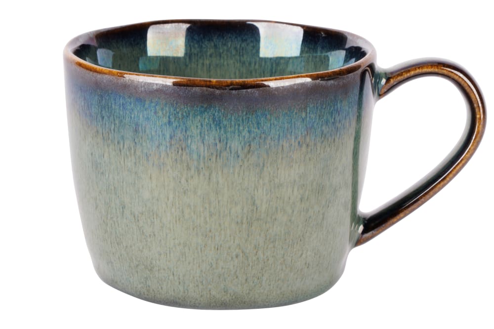 Lot de 6 Tasses en Céramique, vert, 20 cl