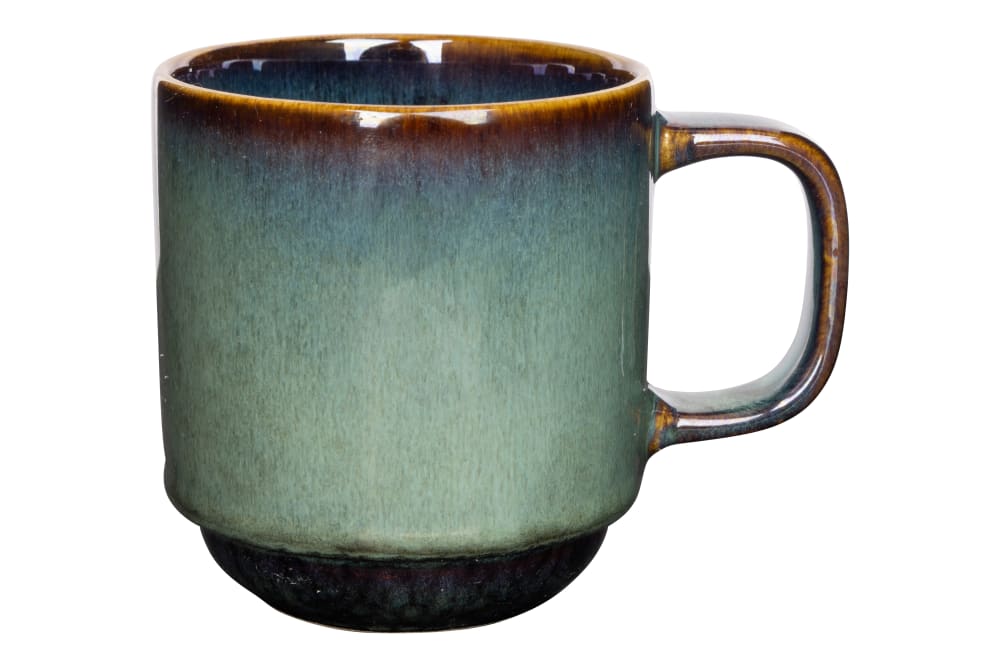 Lot de 6 Tasses en céramiqe, vert, 30 cl