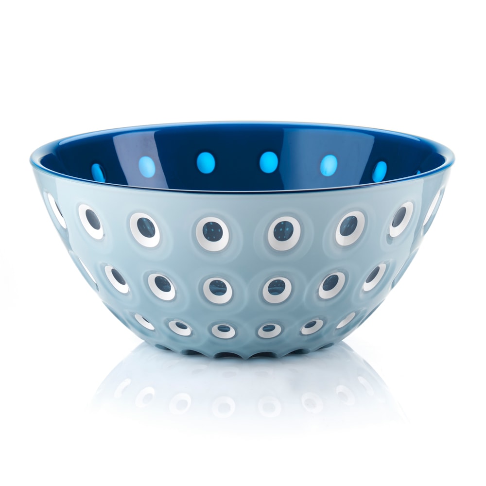 Saladier 20 cm   bleu ciel et bleu marine en plastique  multicolore