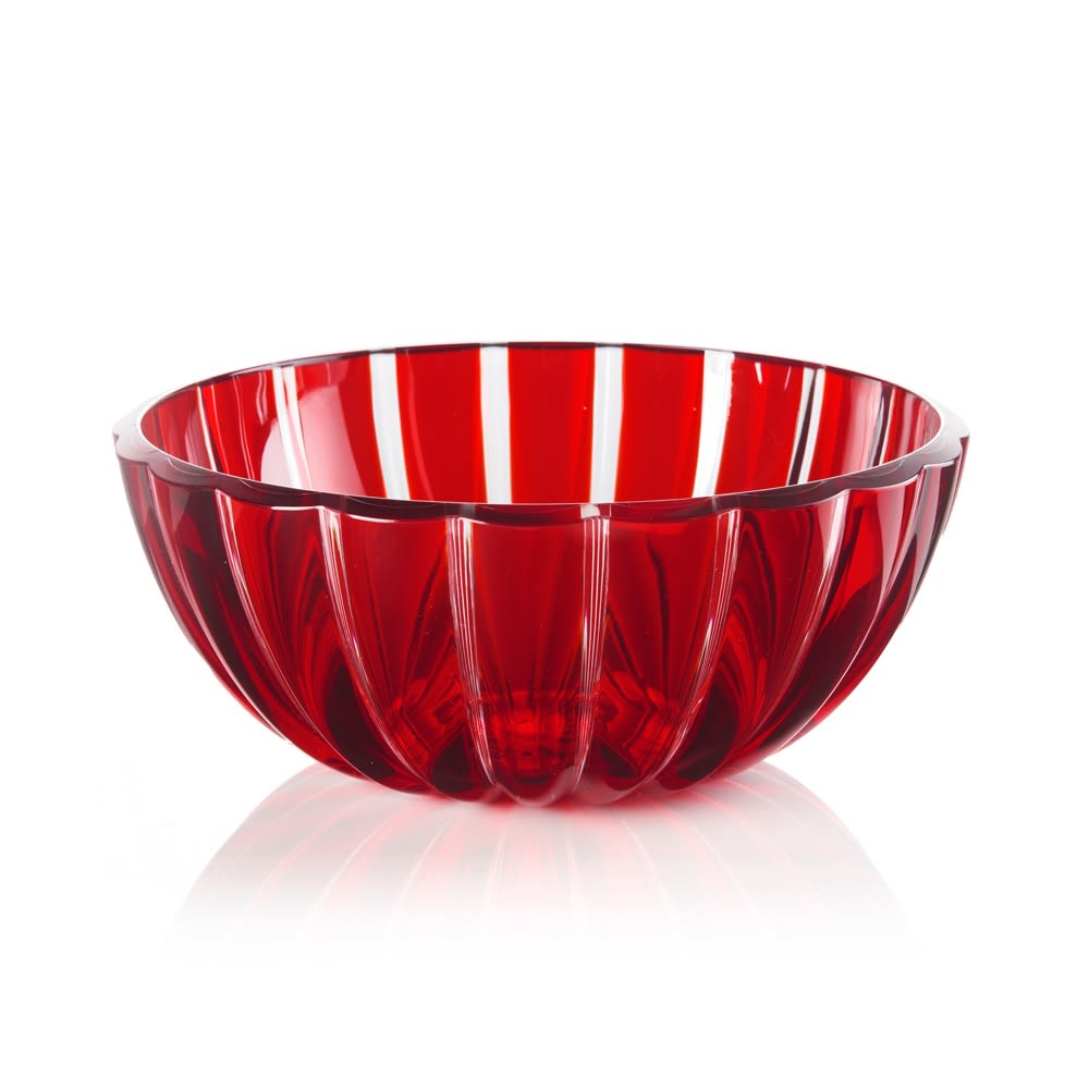 Saladier 25 cm    en plastique  rouge