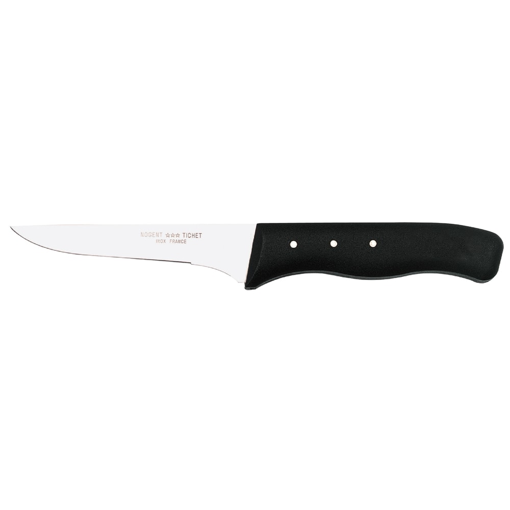 Couteau à sosser 12 cm noir en acier inoxydable (inox) Couteau à sosser 12 cm noir en acier inoxydable (inox)