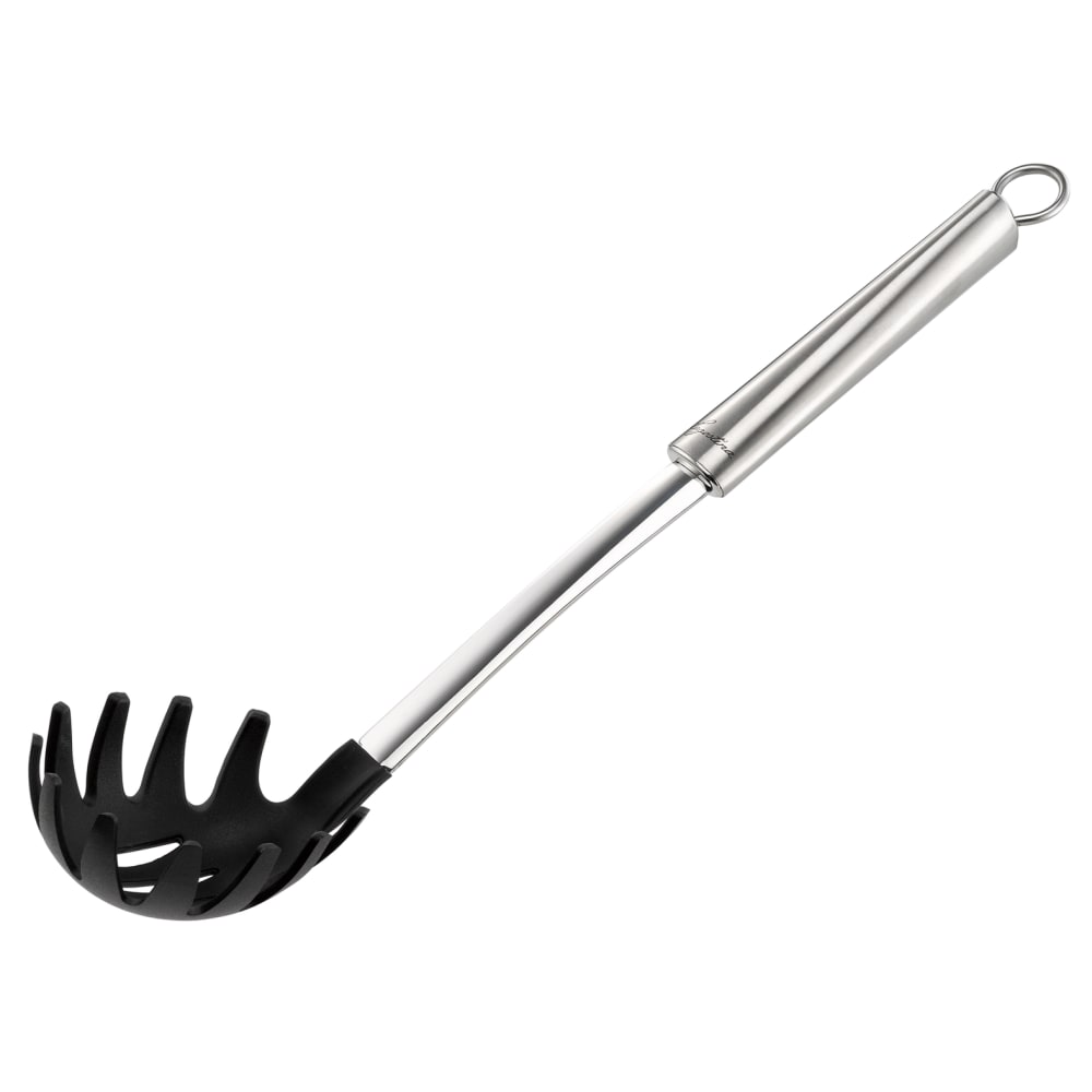 Cuillère à spaghetti bi-matière noir en acier inoxydable (inox)