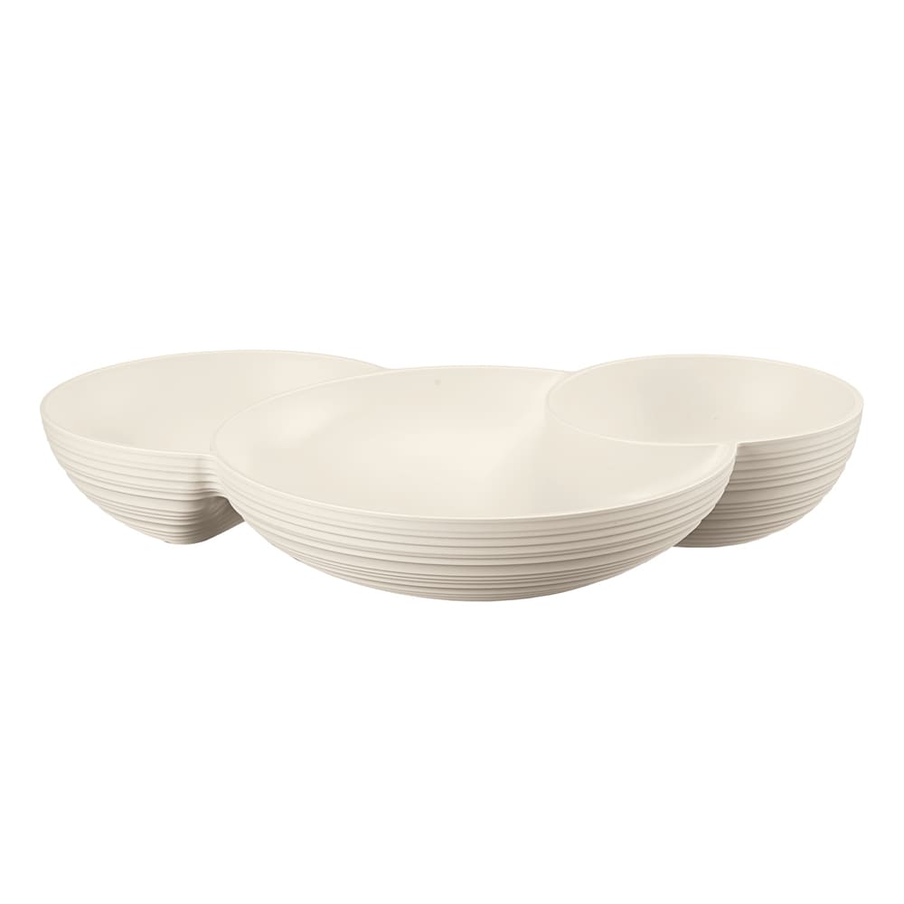 Plat hors d'œuvre lait en plastique blanc