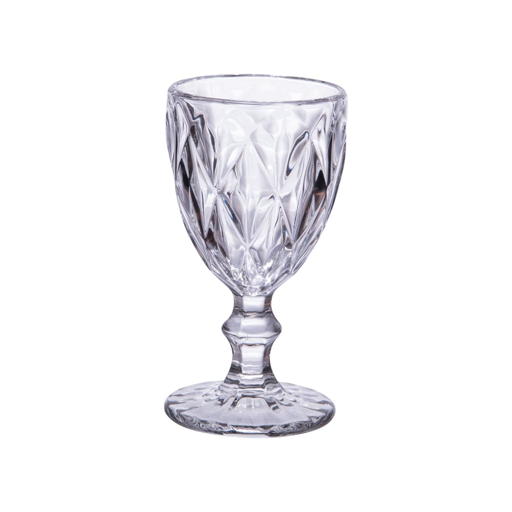 Boîte de 6 verres à pied  25 cl transparent / cristal
