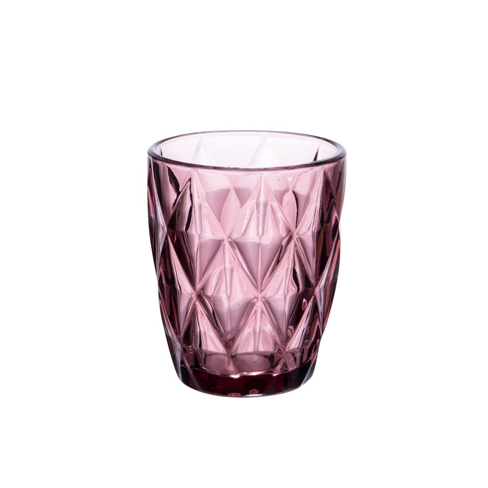 Boite de 6 gobelets bas 24 cl rose en verre Boite de 6 gobelets bas 24 cl rose en verre