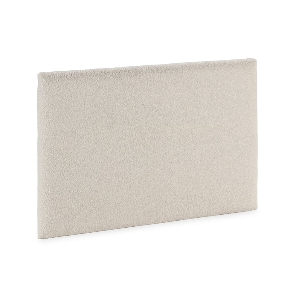 HOMN Kopfteil 90x60 cm Beigefarbenes Schaffellimitat style modern Beige Pes - Polyester