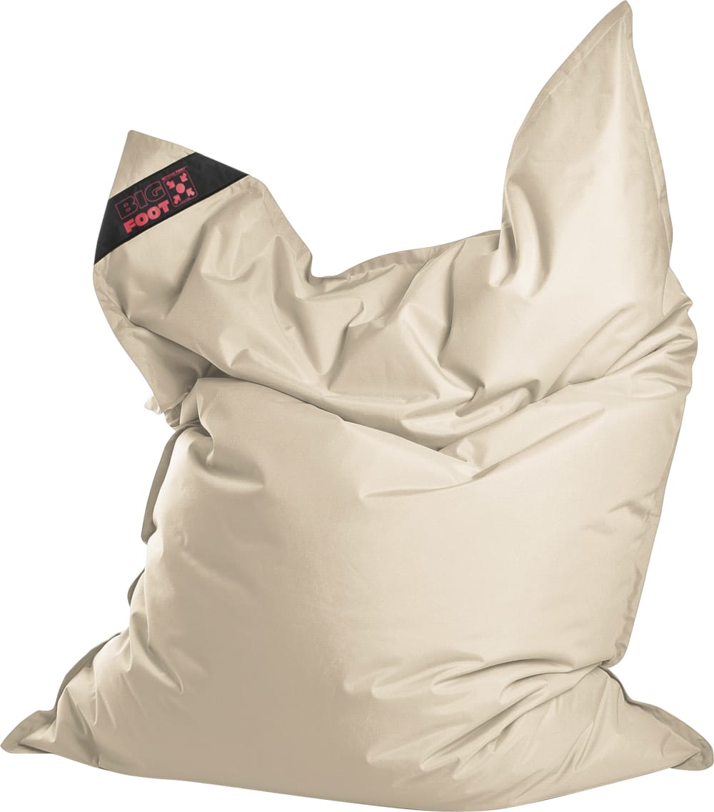 Coussin d'extérieur géant uni beige 170x130x20 cm