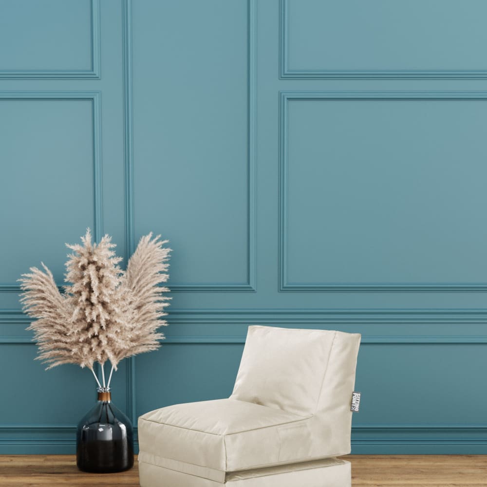 Pouf extérieur uni baige avec dossier dépliable 70x80x90 cm - Maisons du Monde