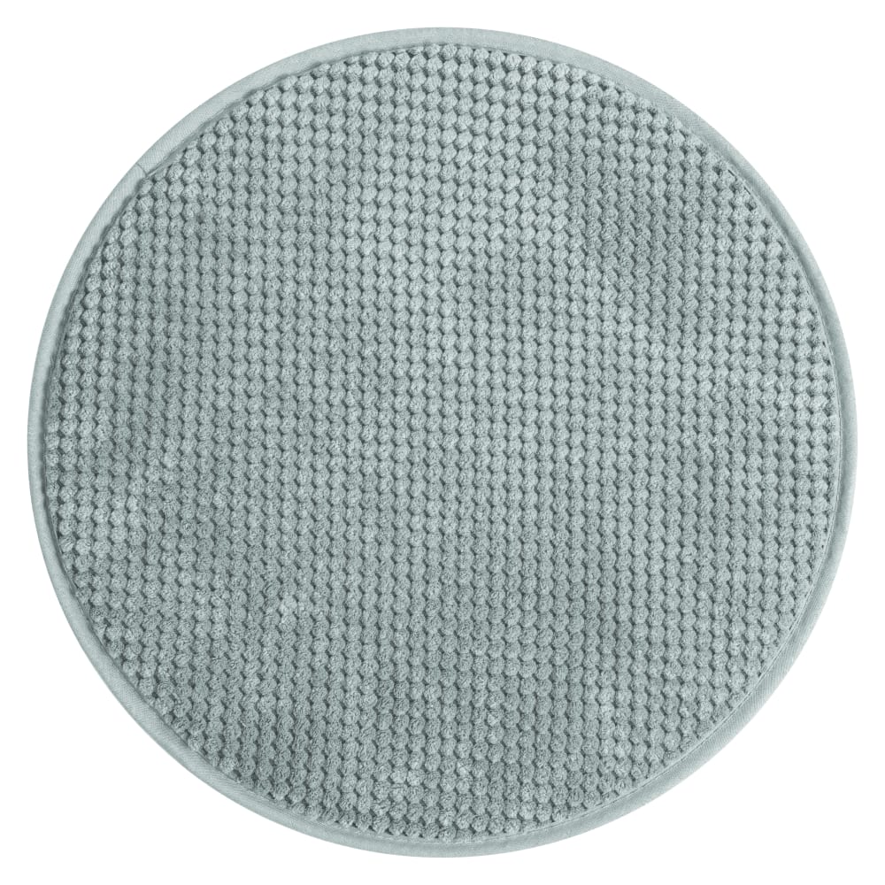 Galettes de chaise velours rondes bleues -lot de 4-⌀35 — vue 4