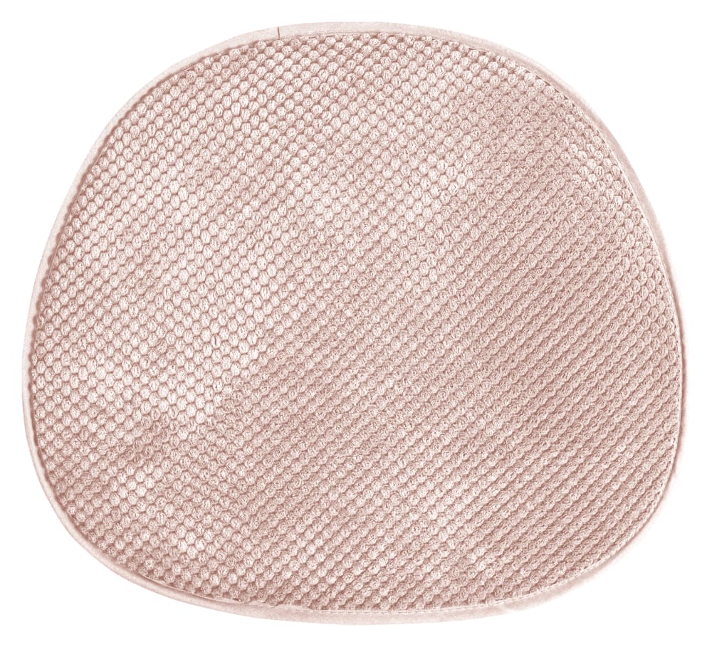 Galettes de chaise velours vieux rose-lot de 4-41x38x1,5 — vue 4