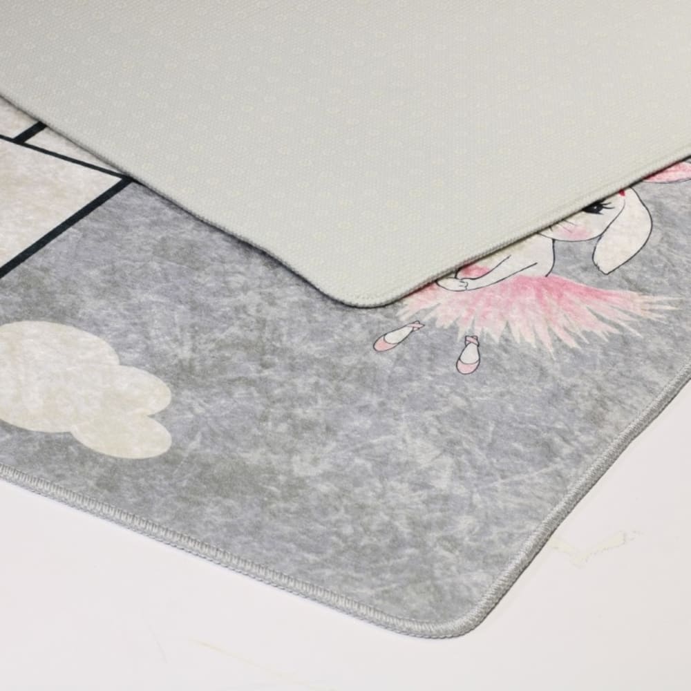 Tapis polyester gris 80 x 150 cm - Maisons du Monde