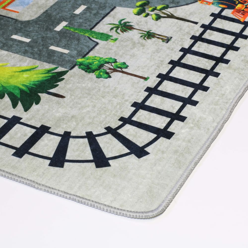 Tapis polyester gris 80 x 150 cm - Maisons du Monde