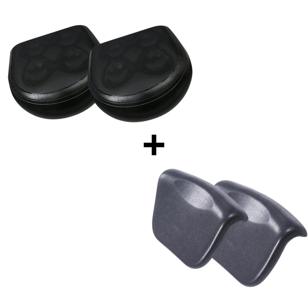 Lot de 2 sièges et 2 appuis-têtes noir pour spa