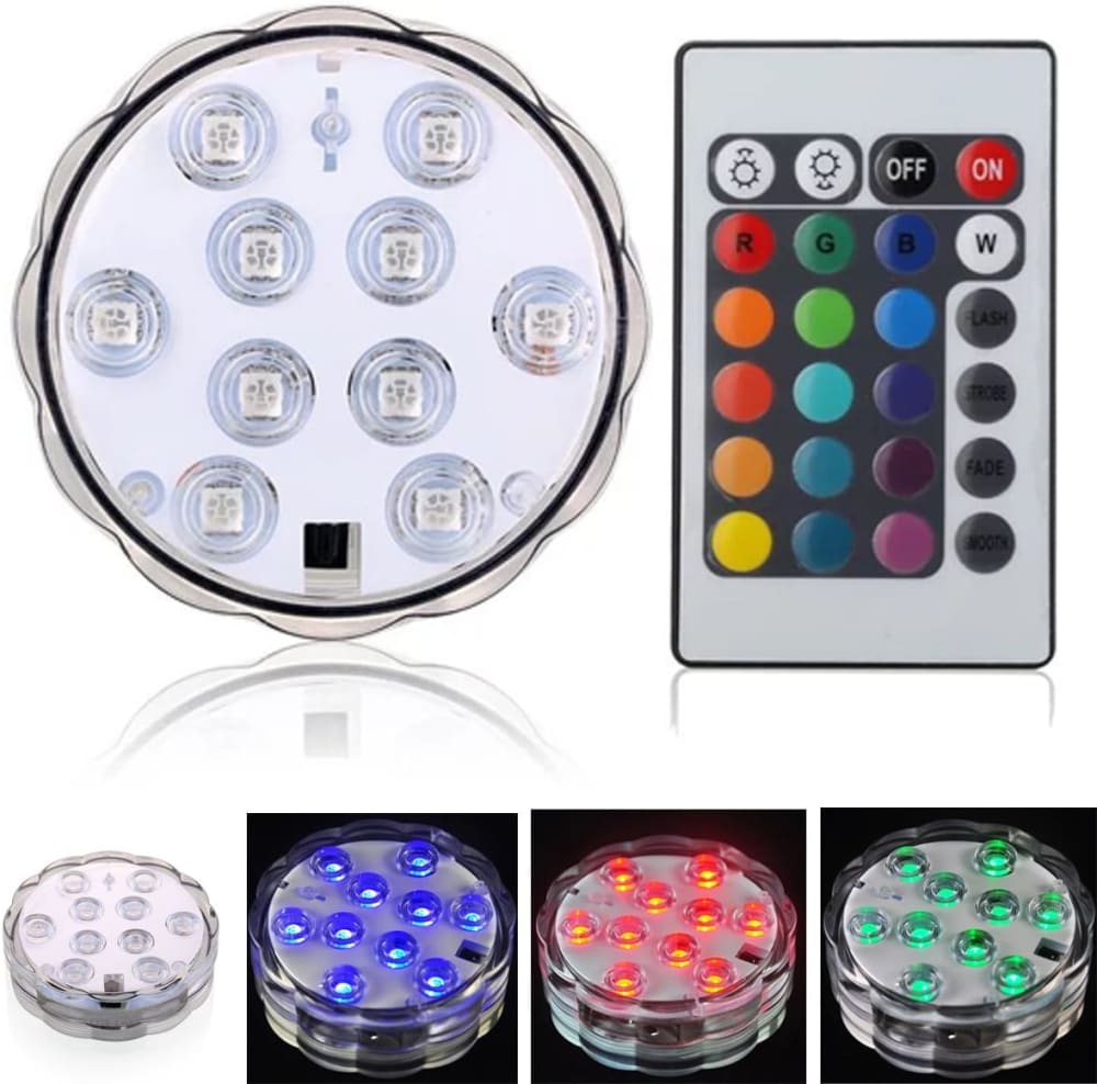 Lumières étanches multicolores avec télécommande pour spa - Maisons du Monde