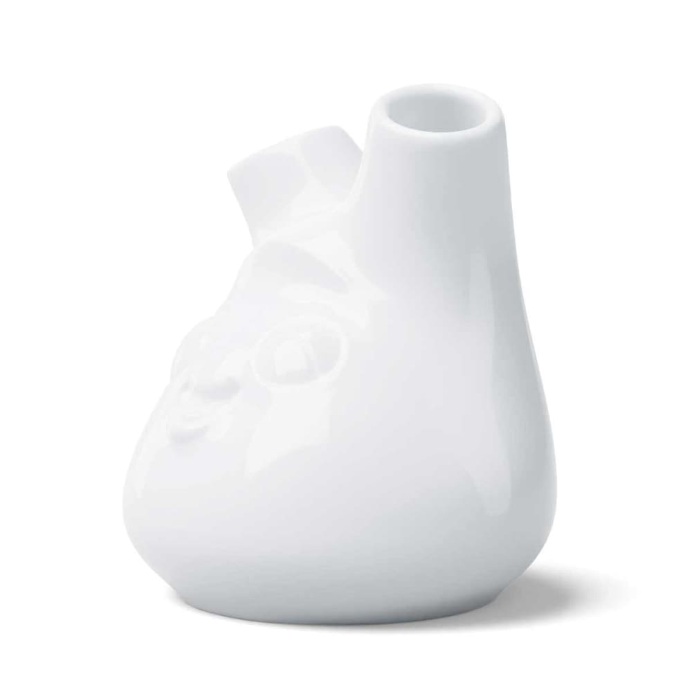 Double petit vase humeur en porcelaine hôtelière blanche 10 cm - Maisons du Monde