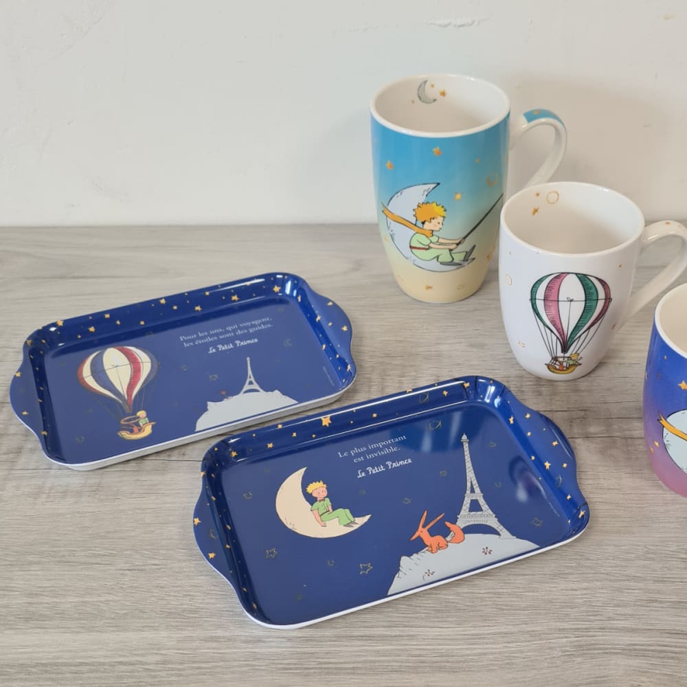 Petit plateau bleu le petit prince en mélamine 20.8 cm - Maisons du Monde