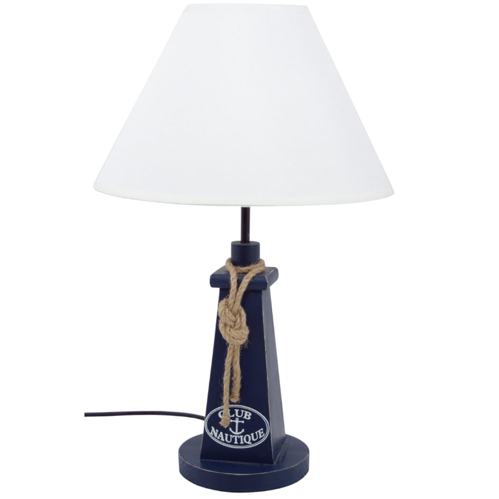 Signes Grimalt Lampe phare maritime style bord de mer Bleu Bois