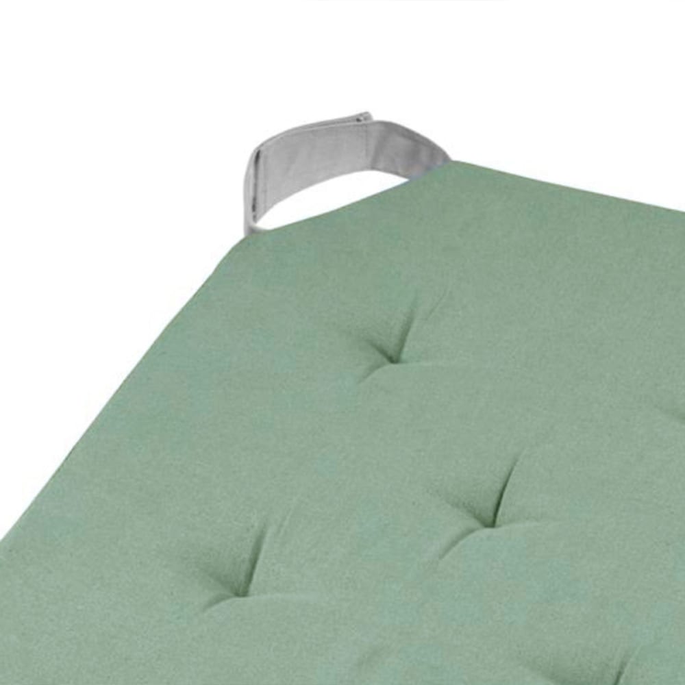Coussin de chaise réversible jade et gris en coton 38 x 38 cm - Maisons du Monde