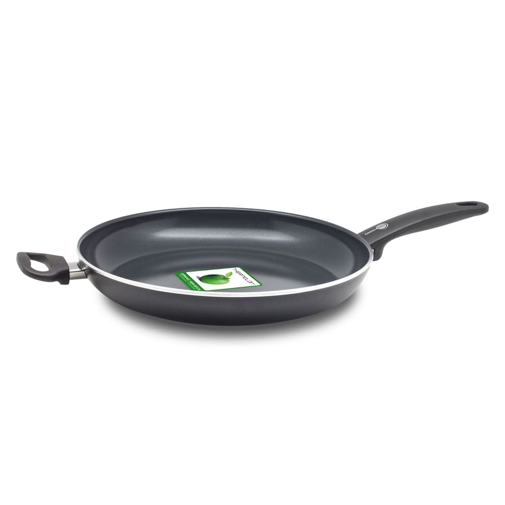 Poêle avec sa poignée 32 cm noir en aluminium antiadhésif Poêle avec sa poignée 32 cm noir en aluminium antiadhésif