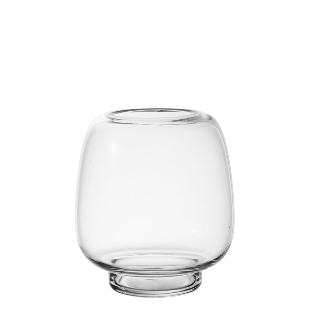 Vase décoratif en verre transparent H23