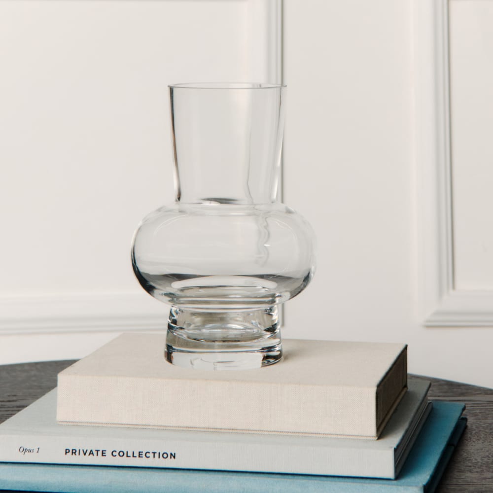 Vase décoratif en verre transparent h20 — vue 4