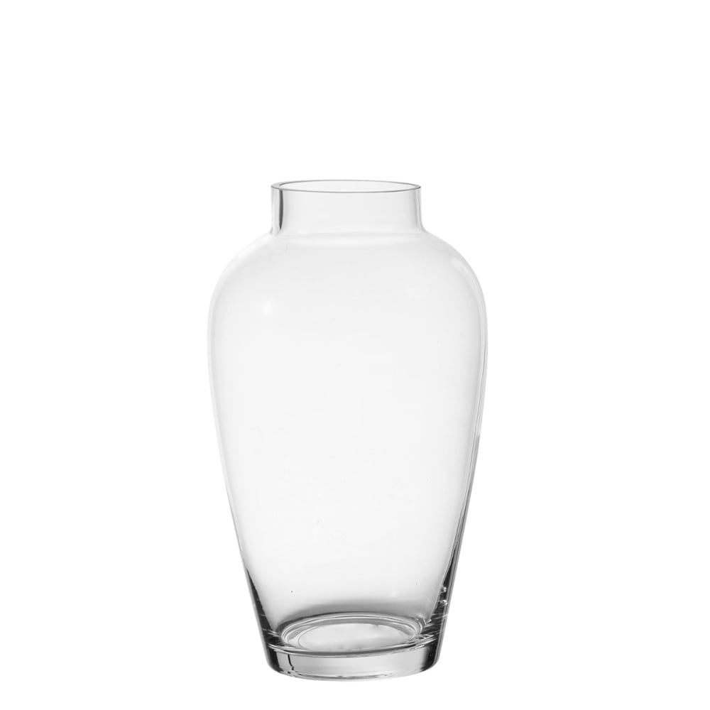 Vase décoratif en verre transparent H27