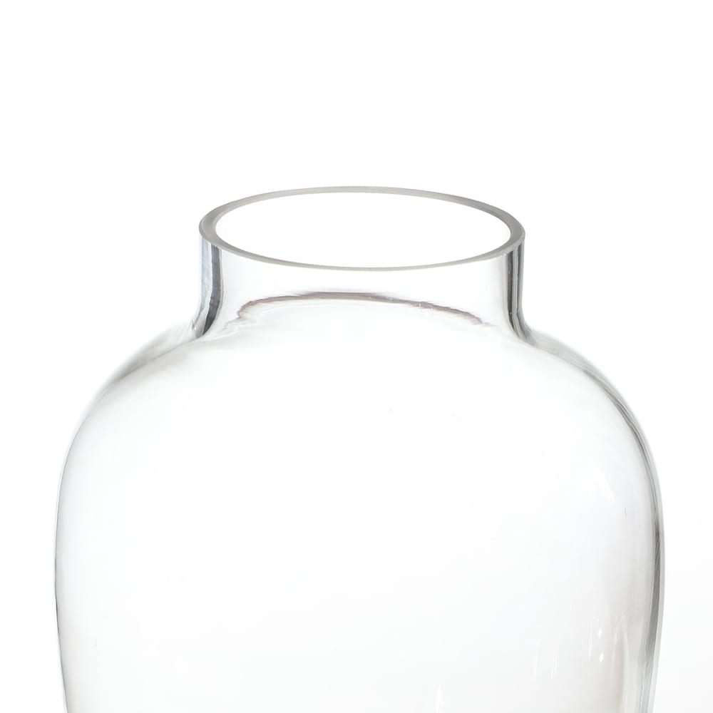 Vase décoratif en verre transparent h27 — vue 4