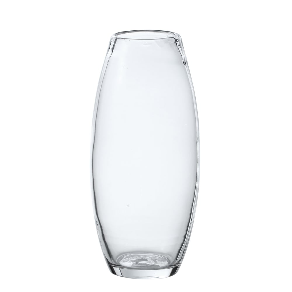 Vase décoratif en verre transparent H27