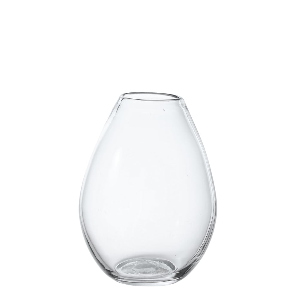 Vase décoratif en verre transparent H21
