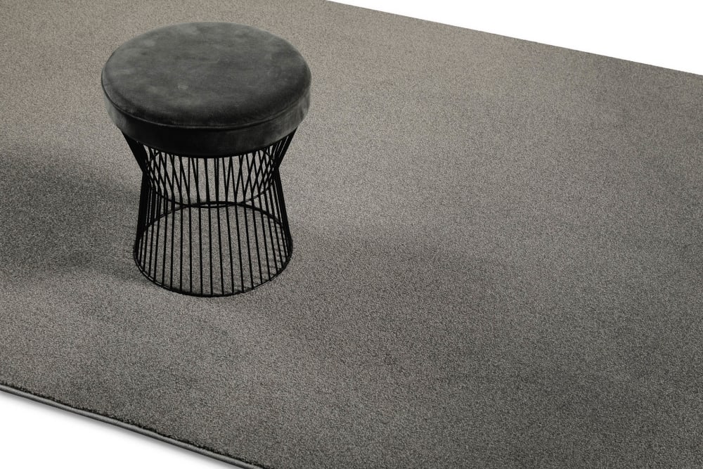 Tapis poil ras nuances gris chiné beige 200x300 — vue 3