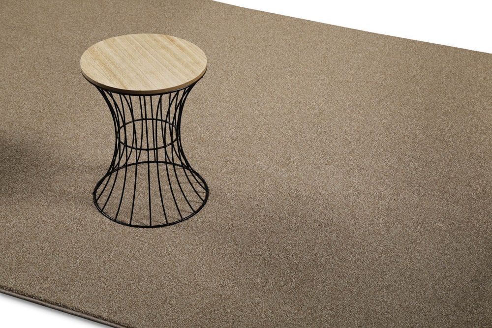Tapis poil ras marron chiné 166x240 — vue 3