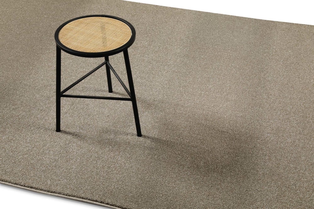 Tapis poil ras beige foncé chiné 166x240 — vue 3
