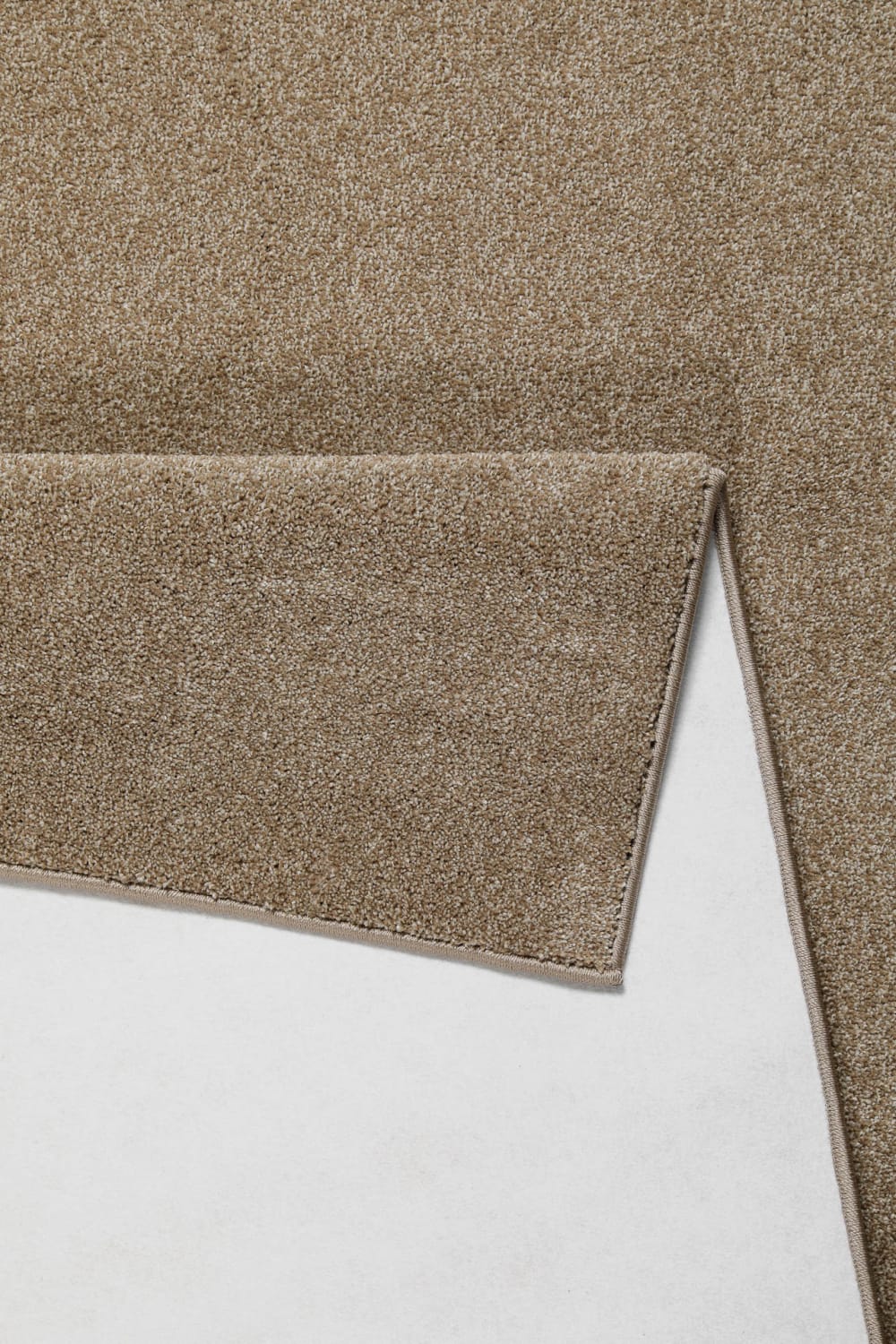 Tapis poil ras marron chiné 200x300 — vue 4