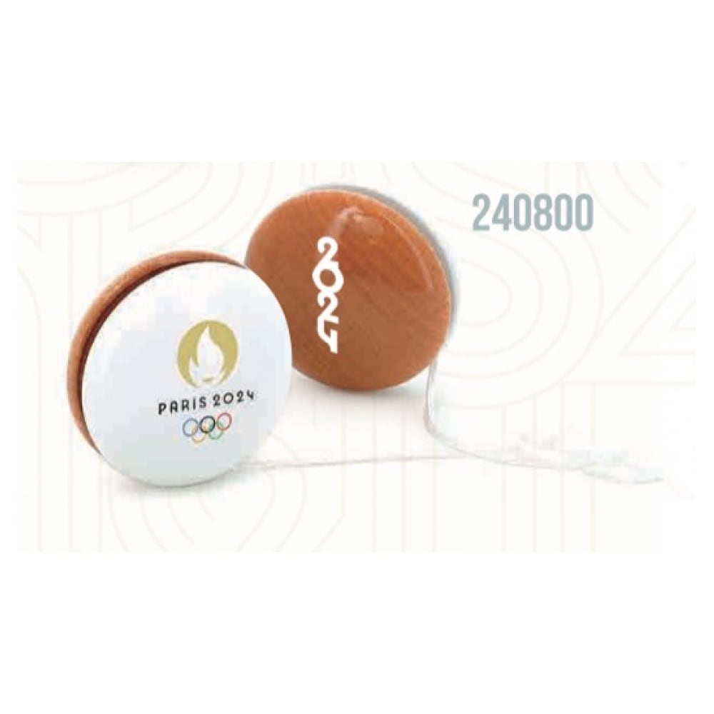 VILAC Yoyo en bois avec logo JO Paris 2024 Attention ! Ne convient pas aux enfants de moins de 36 mois (3 ans)