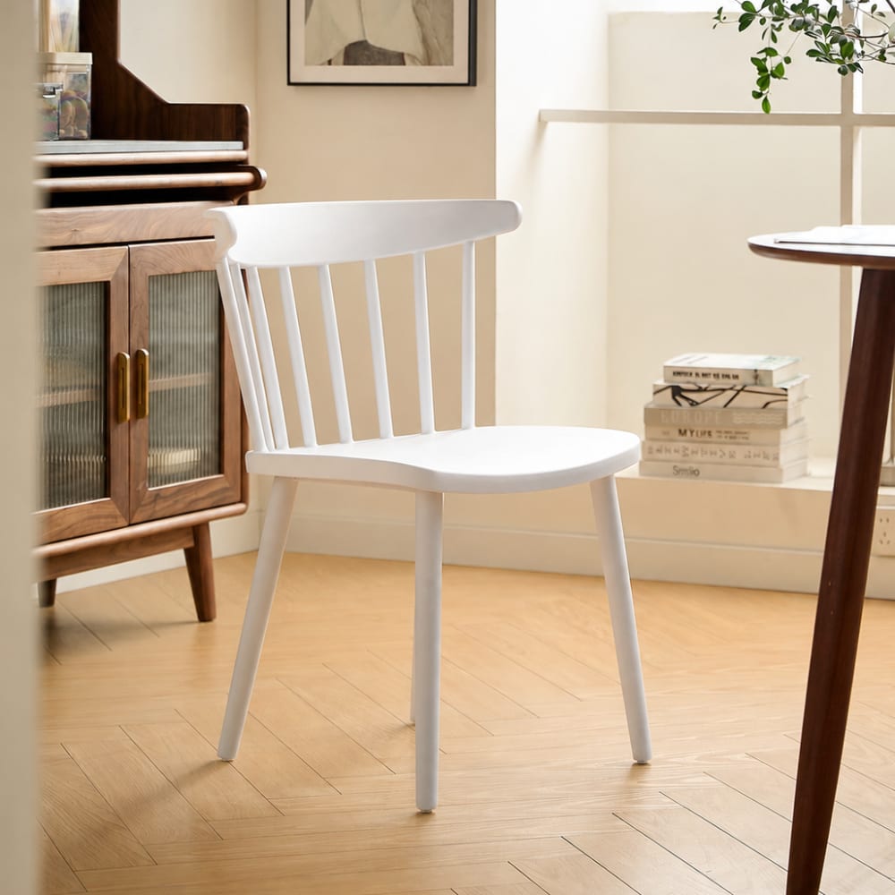 Nordlys Esszimmerstühle (4er Set) aus Polypropylen Weiß style modern Weiß Harz