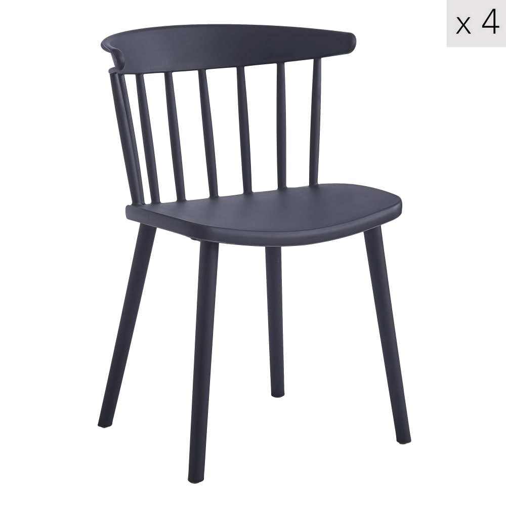 Lot 4 chaises salle