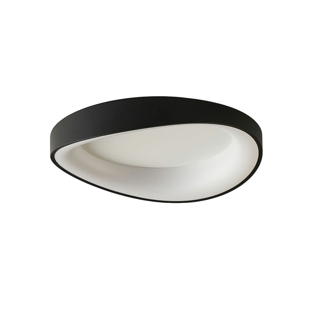 Plafonnier en métal et acrylique Noir 52 cm