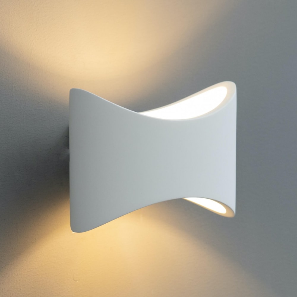 Applique en plâtre blanc 20 cm - Maisons du Monde