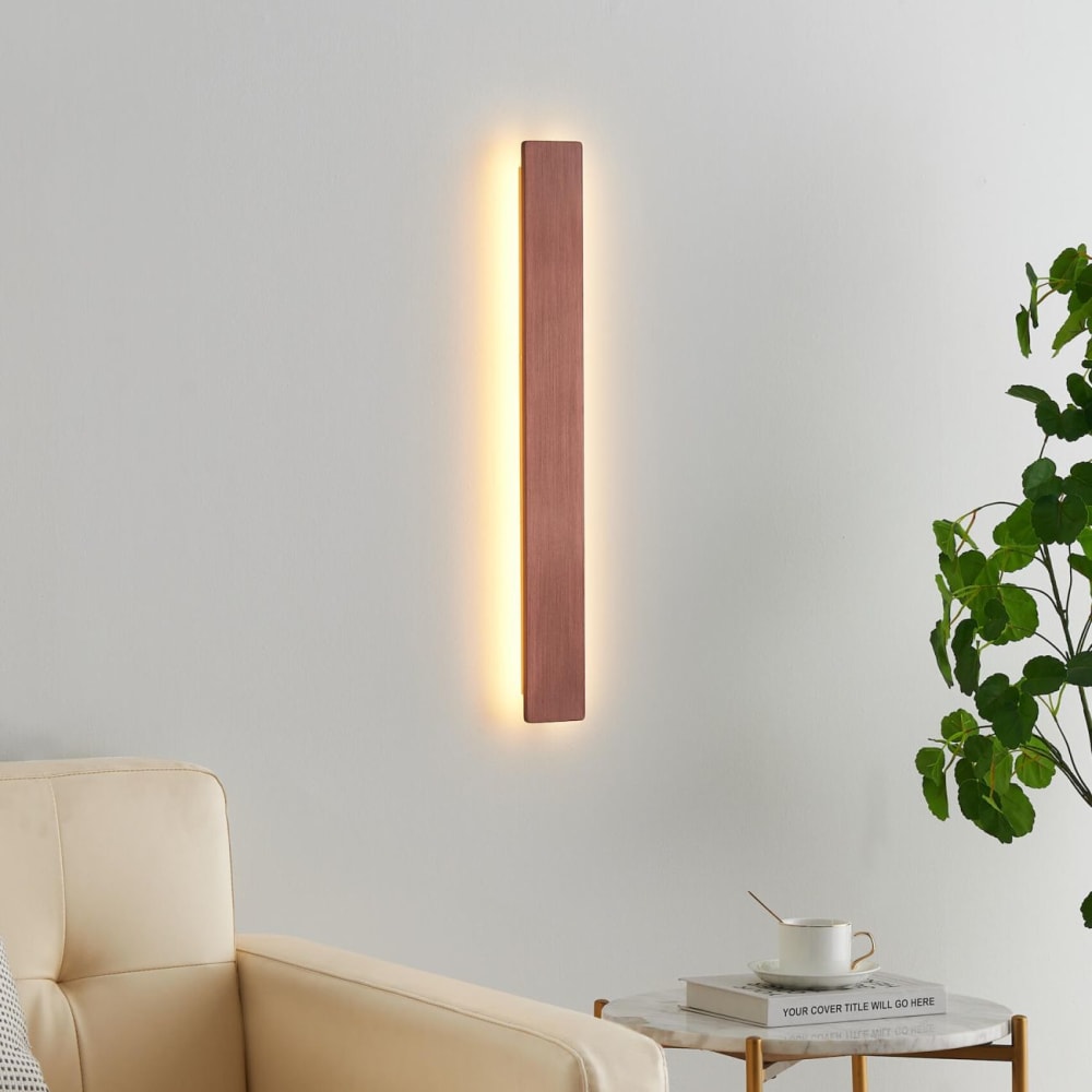 Applique en aluminium cuivre 62 cm — vue 3