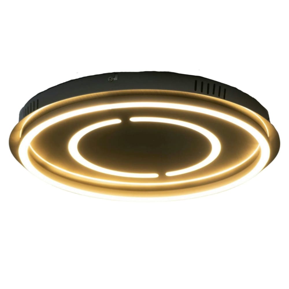 Kosilum Plafonnier en métal et pvc argenté / chromé 43 cm