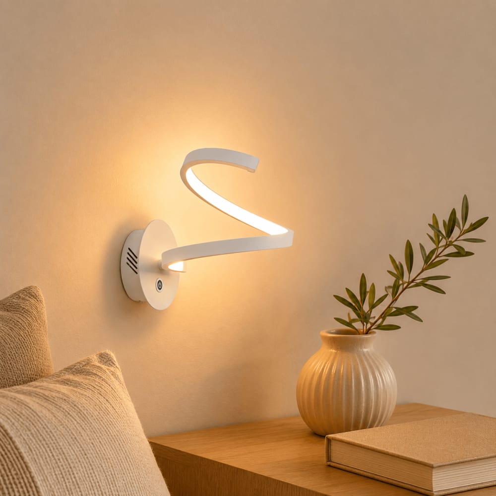 Applique en aluminium blanc 28 cm - Maisons du Monde