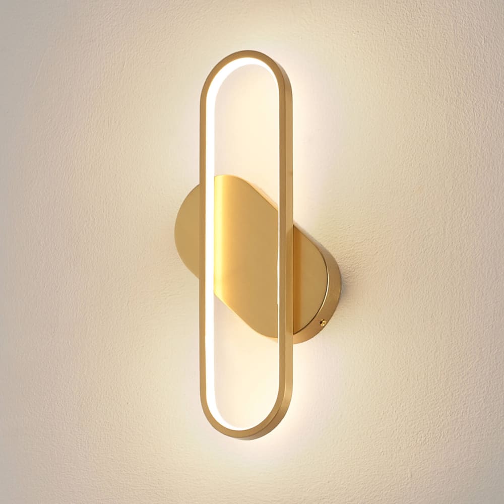 Applique en acier, aluminium et silicone doré / laiton 40 cm - Maisons du Monde