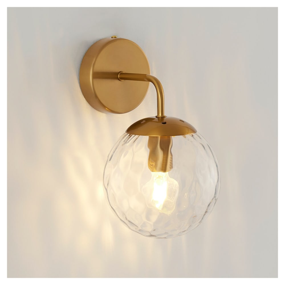 Applique en verre doré / laiton 25 cm — vue 4