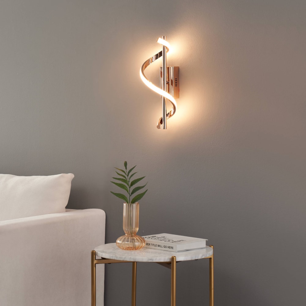 Applique en aluminium, fer et pvc doré rose 35 cm - Maisons du Monde