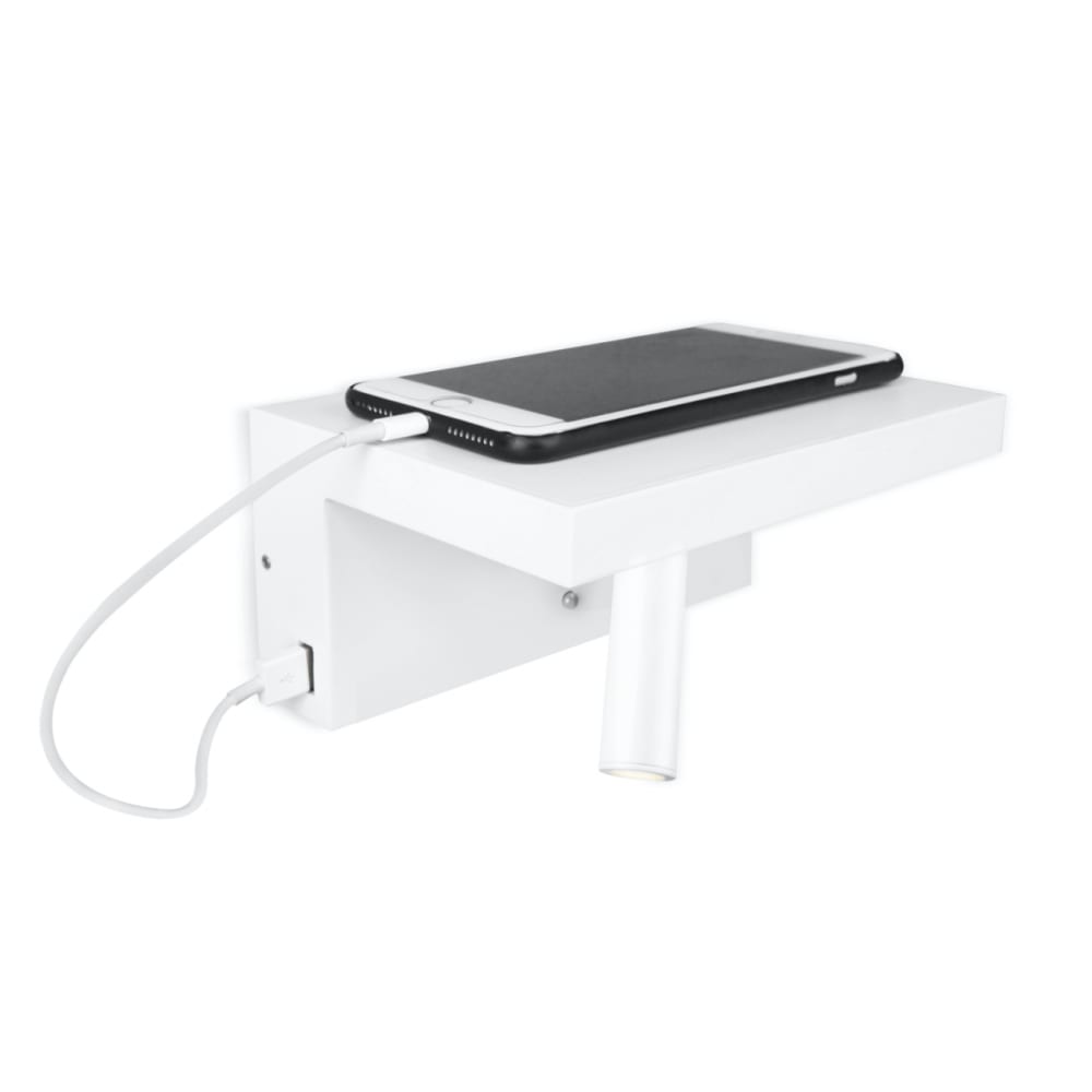 Applique en aluminium Blanc 18 cm