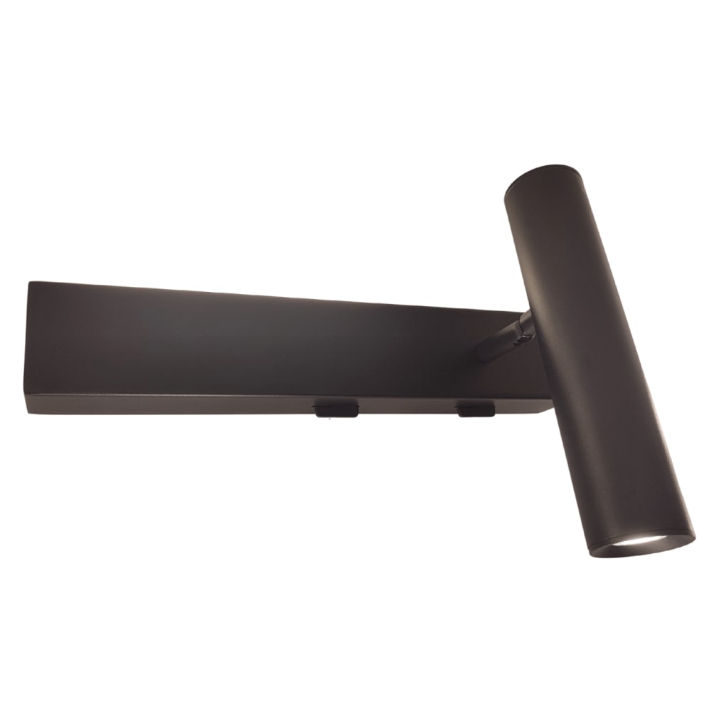 Kosilum Wandleuchte aus Stahl, Aluminium und Silizium 30 cm, Schwarz Schwarz Metall