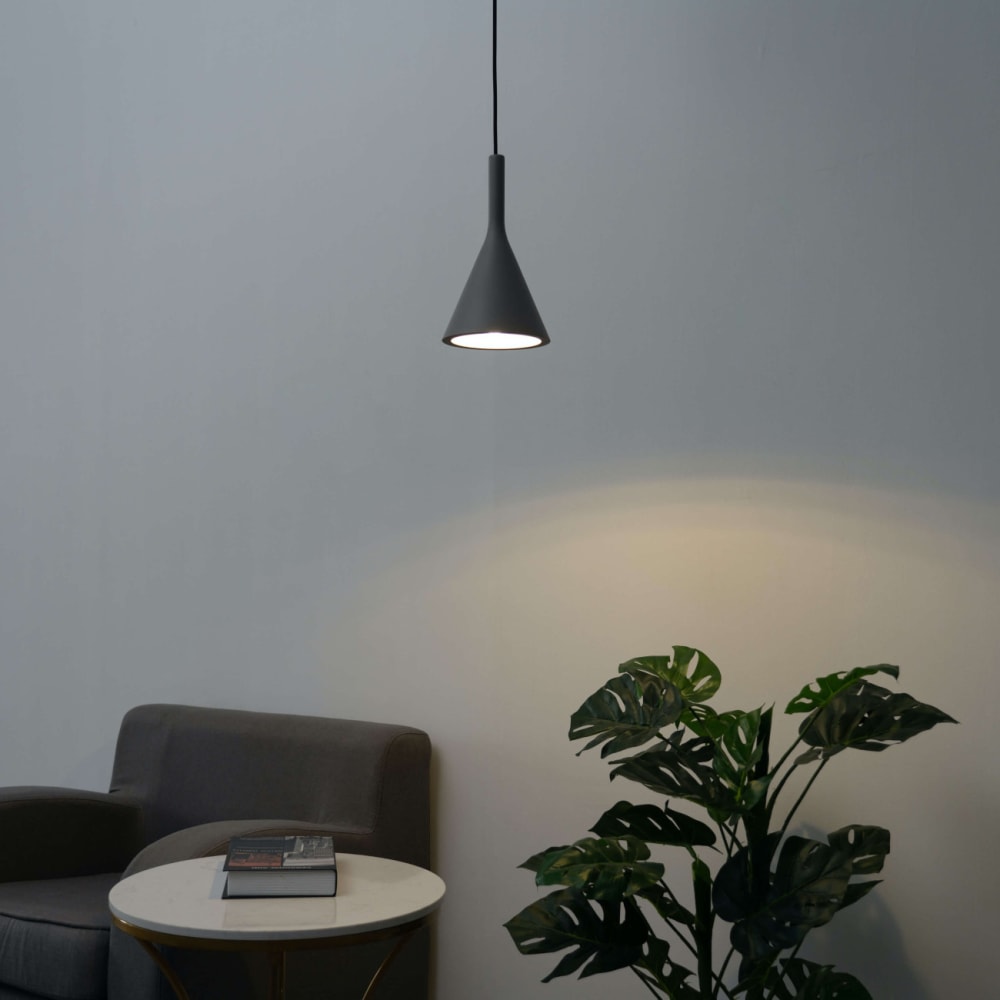 Hängeleuchte aus Beton 29 cm, Grau - Maisons Du Monde