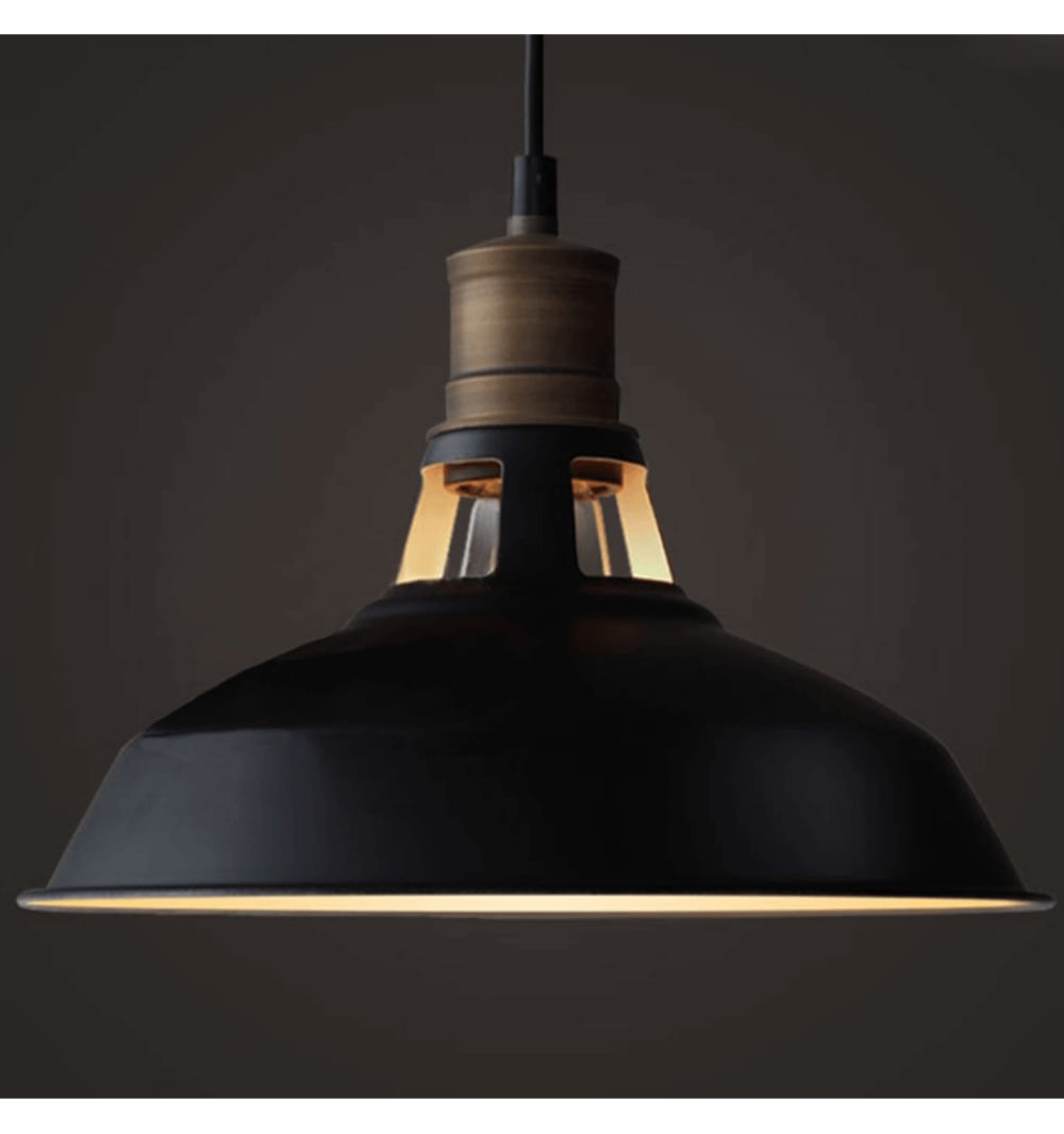 Suspension en métal noir 27 cm — vue 3