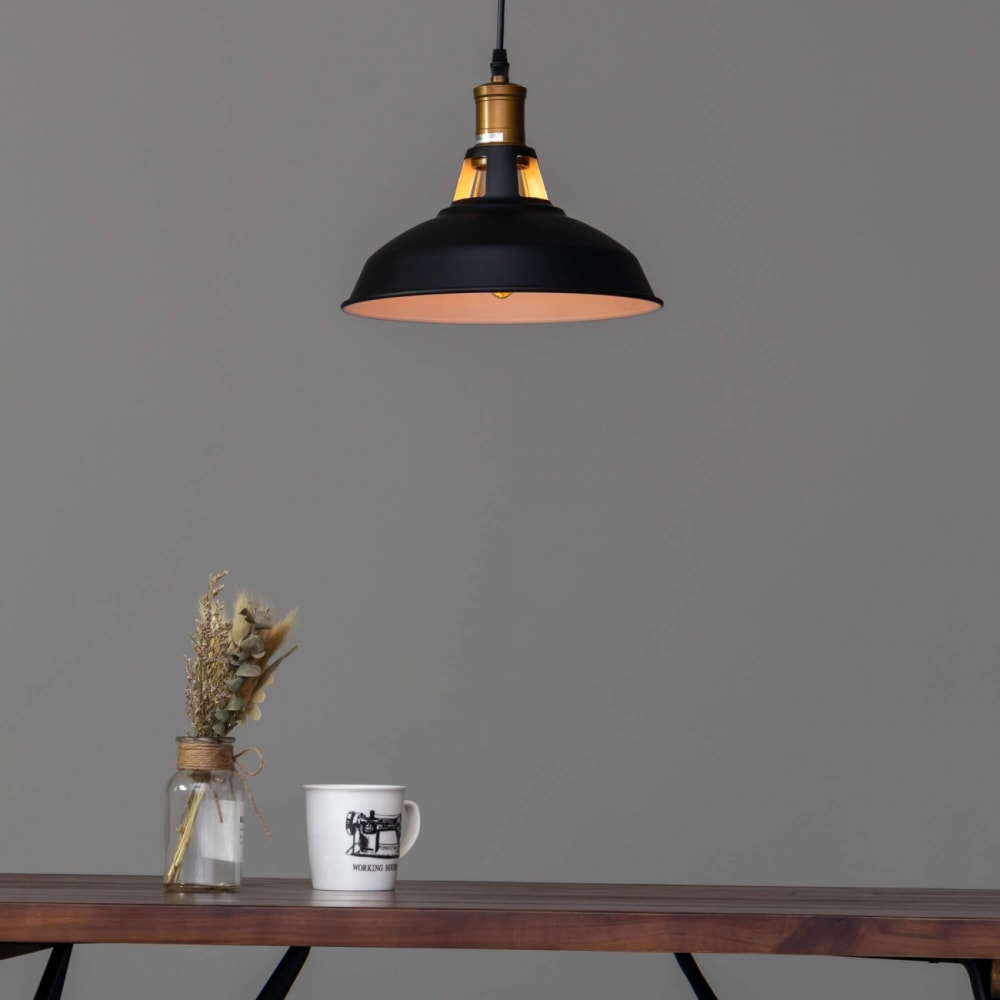 Suspension en métal noir 27 cm — vue 4